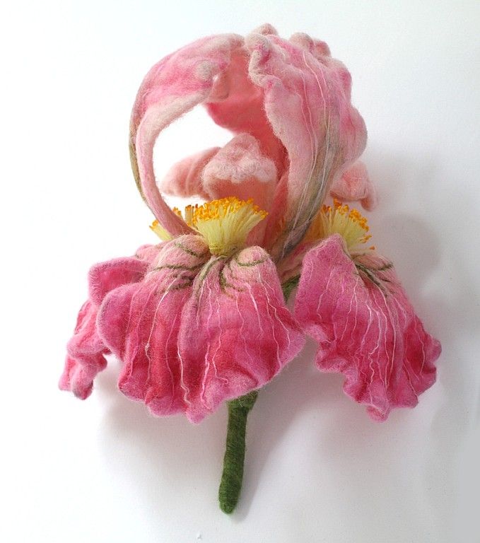 Цветы из шерсти