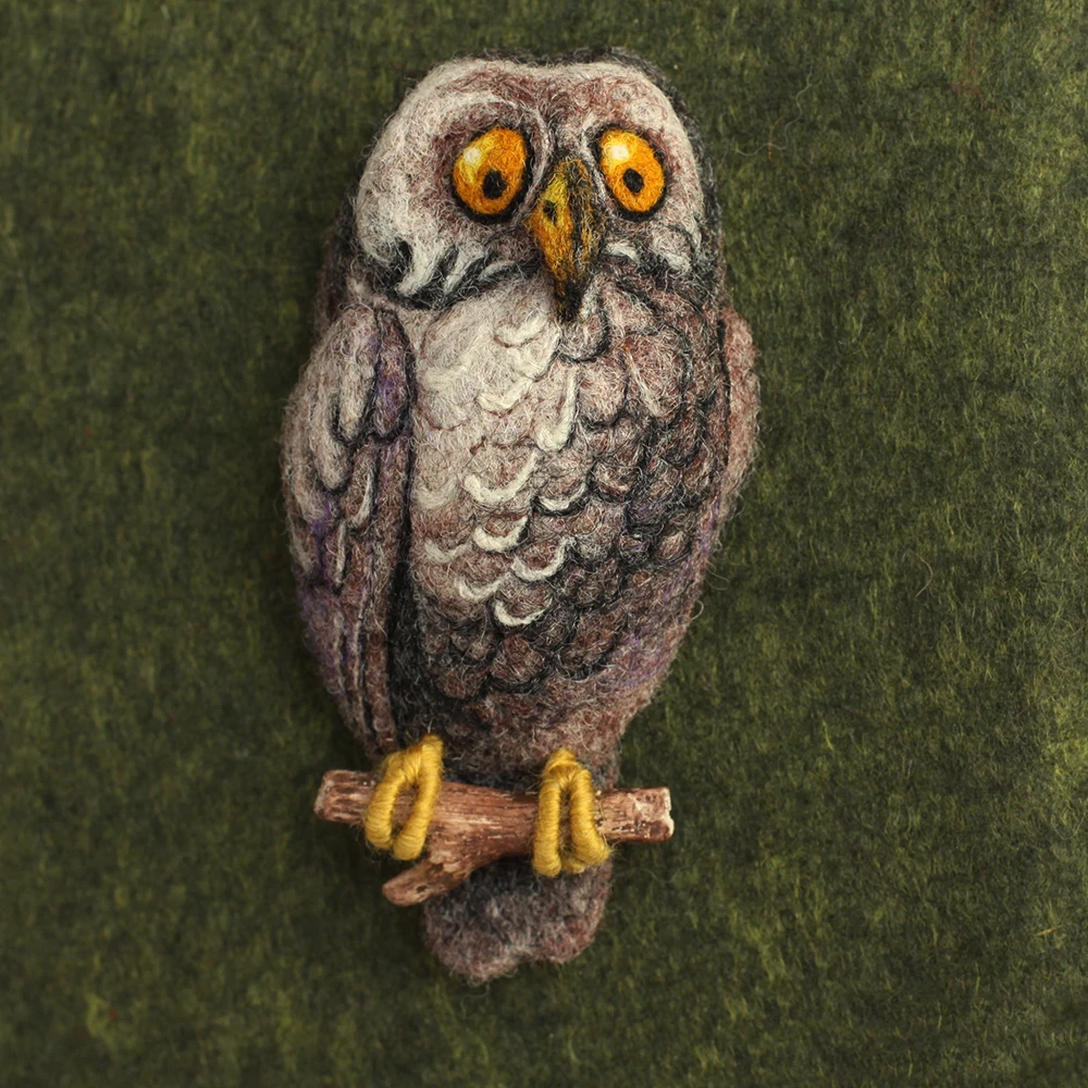 Птицы — мастер-классы по валянию брошей и украшений